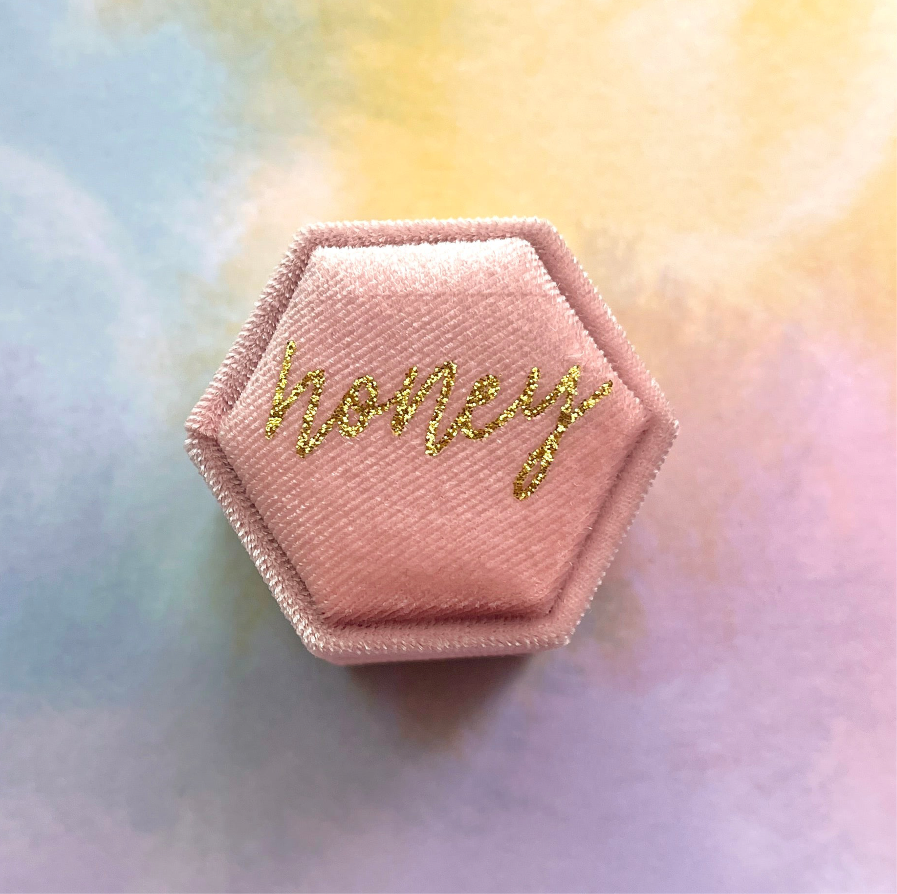 honey - two slot ring box