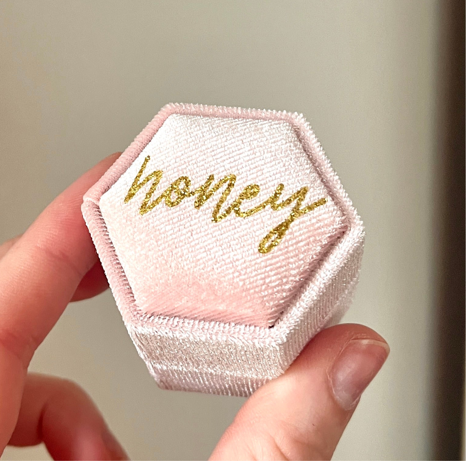 honey - two slot ring box