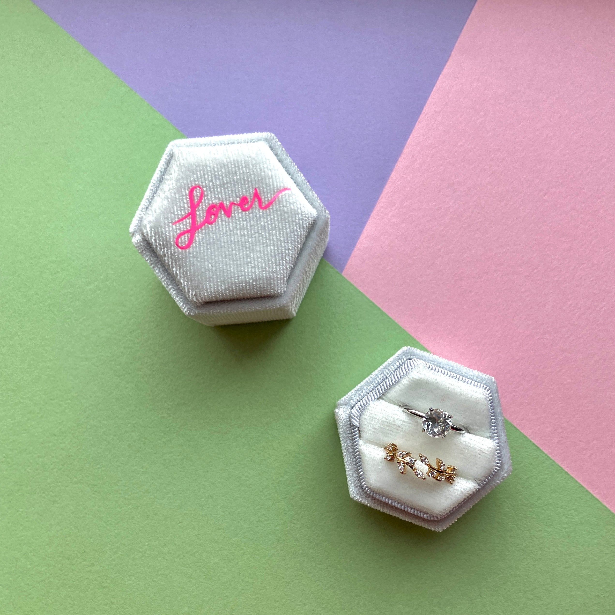 Lover - Two Slot Ring Box  - B Grade