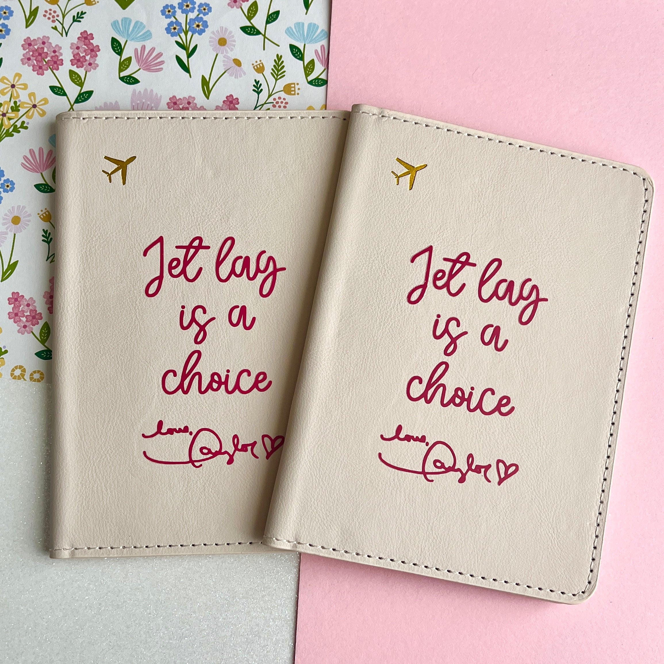 jet lag is a choice - Passport Cover