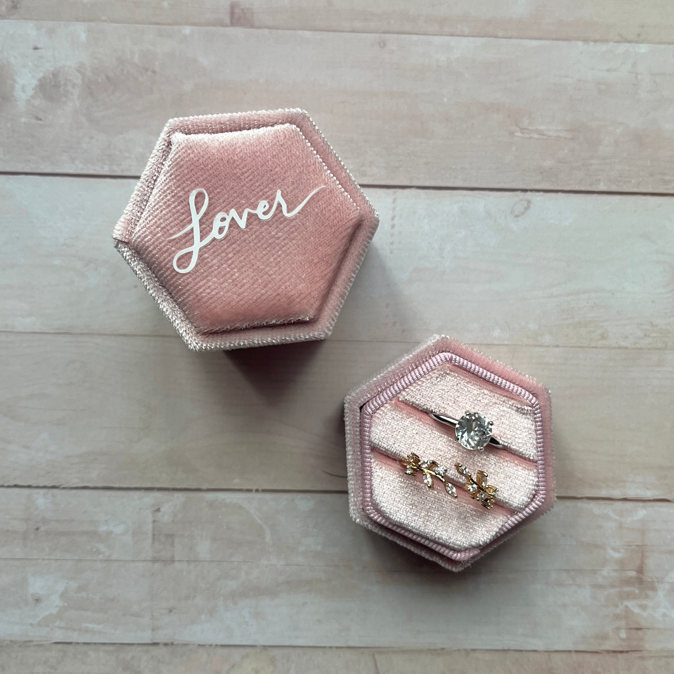 lover - two slot ring box