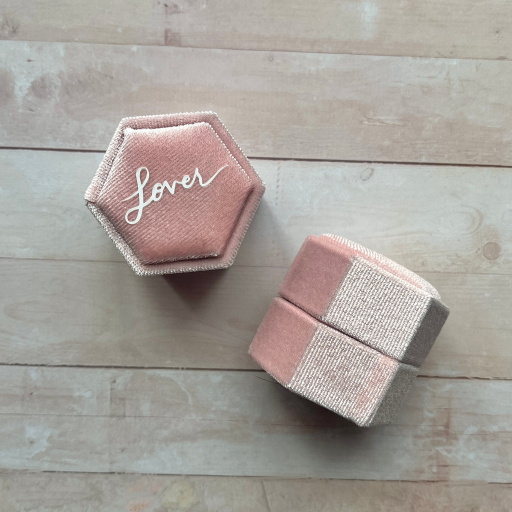 lover - two slot ring box