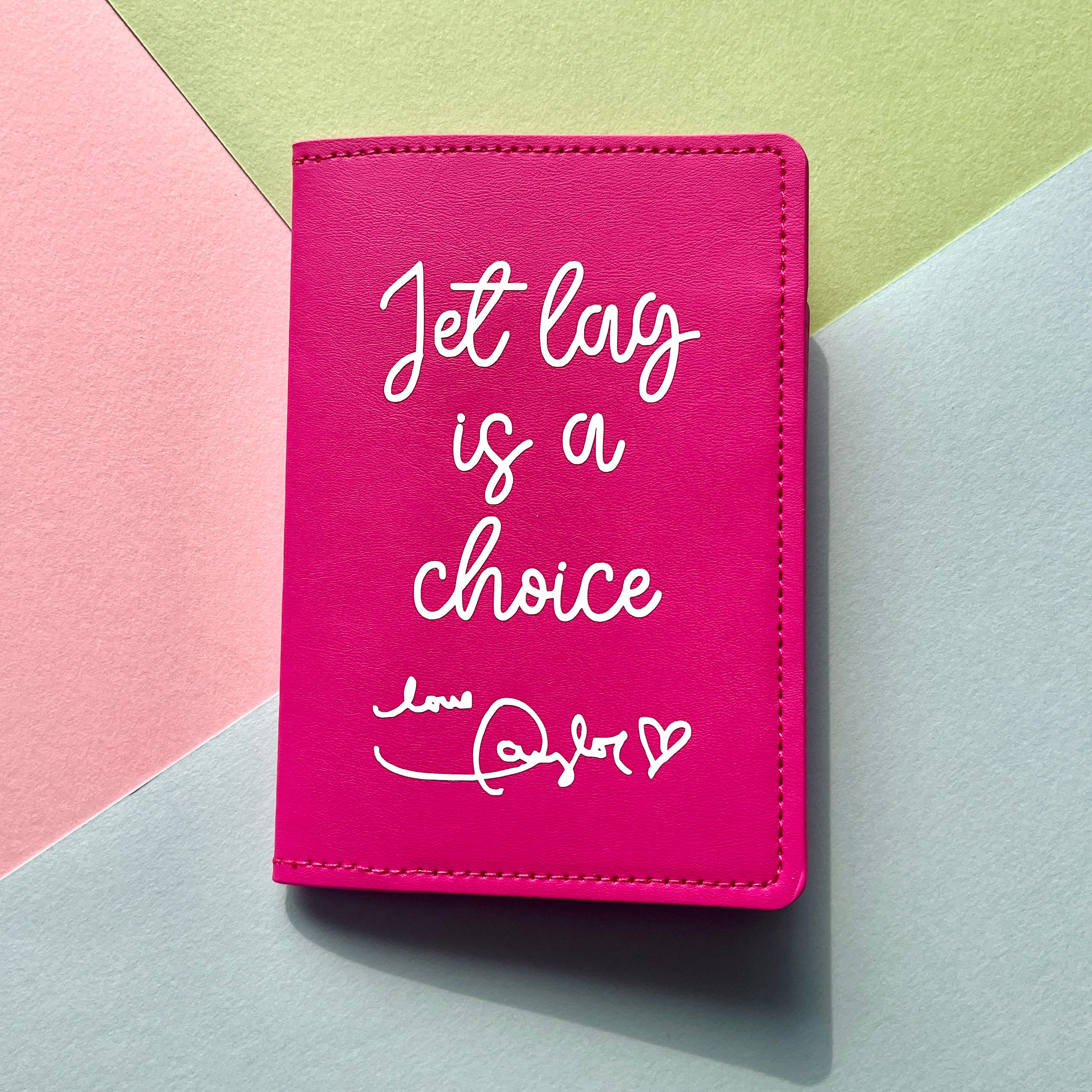 jet lag is a choice - Passport Cover