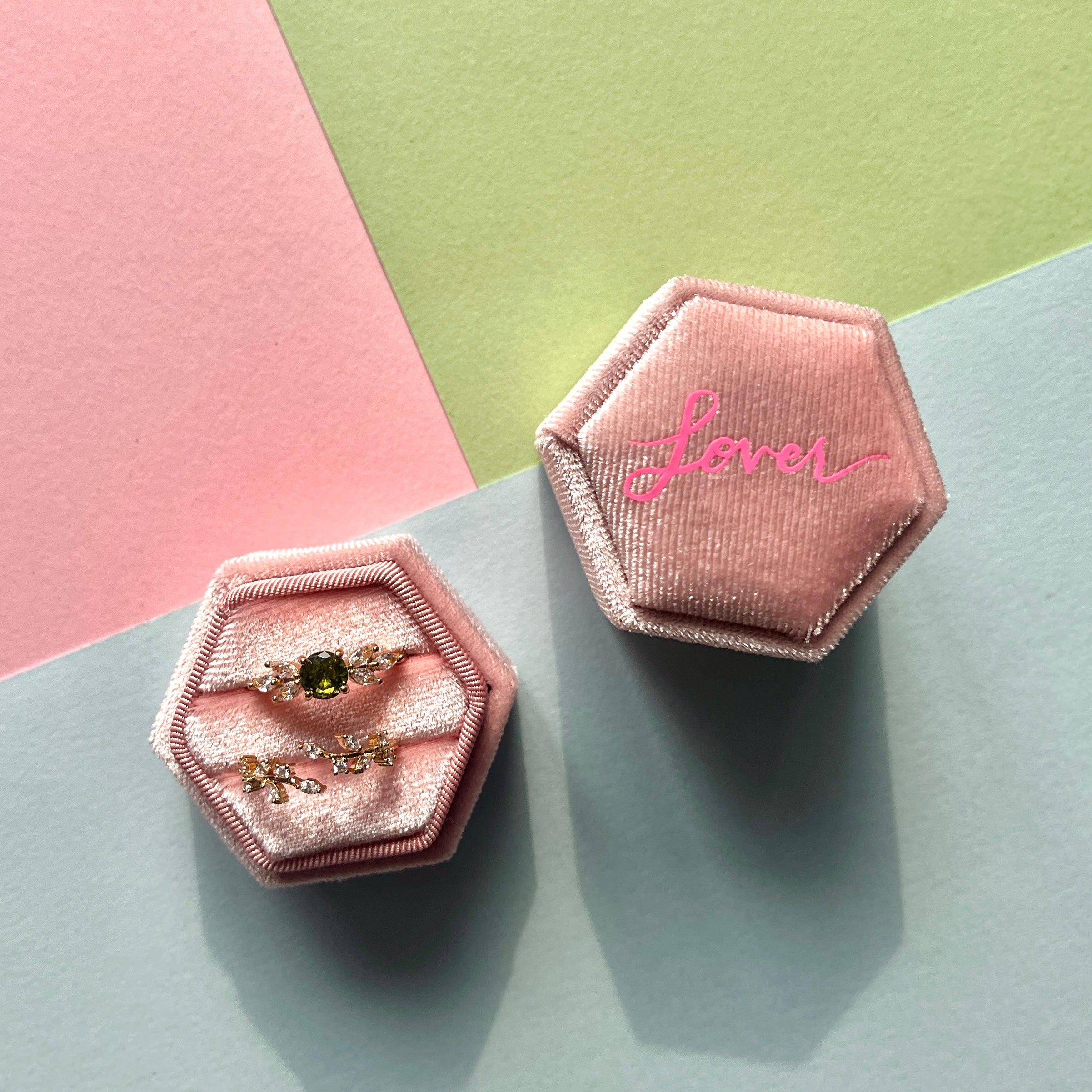 lover - two slot ring box