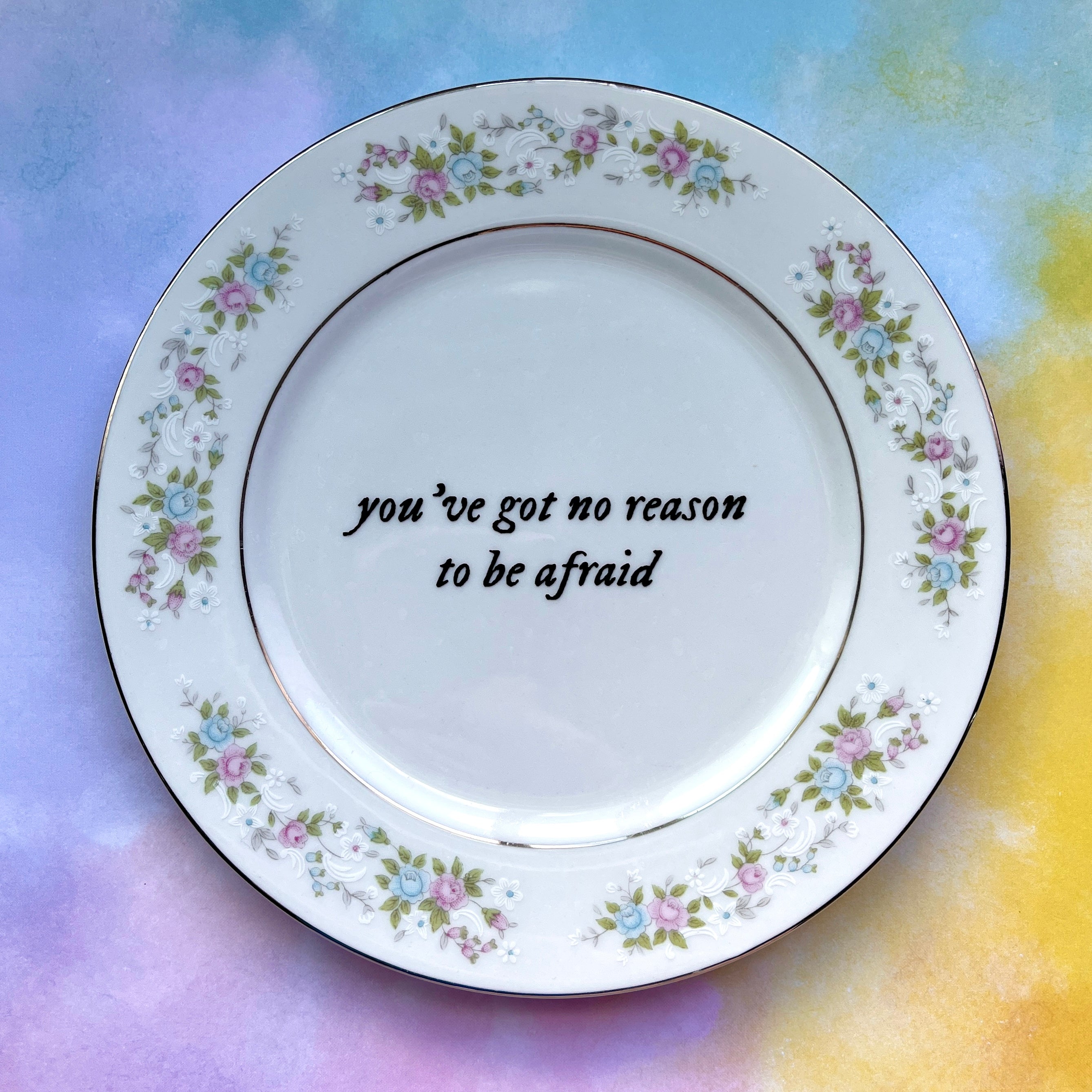 you've got no reason to be afraid - jewelry dish